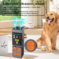 Répulsif à ultrasons portable pour chiens à 4 têtes, fréquence réglable, lampe torche LED, dispositif d'entraînement du comportement canin pour les voyages en extérieur