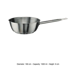 Stainless Steel <b>Saucepan</b> Ø 16 cm H 6 cm, 1 L Pintinox - Product Image 3