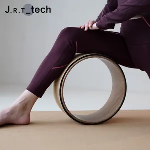 Civière à coussin épais en bois de liège exercice Yoga massage du dos roue à rouleaux