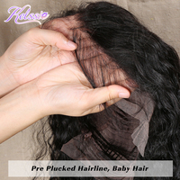 Prix de gros Perruque HD transparente 5x5 Afro Kinky Full Lace Frontal Straight Double Drawn Closure Wig