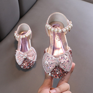 Chaussures plates en cuir décontractées pour filles avec semelle souple, chaussures de style princesse pour enfants - Product Image 3