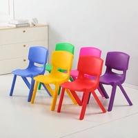 Chaise en plastique moderne empilable et colorée pour enfants avec structure en plastique, chaises de maternelle pour l'école, la maison, la salle de classe, l'école maternelle