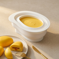 Moule à gâteau en silicone antiadhésif Candyer personnalisable en forme de mangue, pomme, pêche, certifié LFGB Platinum, pour la cuisson de mousses et gâteaux