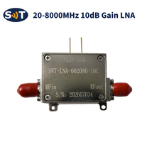 Amplificateur de signal RF à faible bruit LNA large bande SWT 20-8000 MHz, gain 10 dB, amplification de signal RF +12 V CC, facteur de bruit 2 dB, pour liaisons de communication
