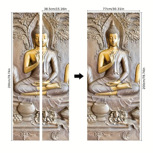 Adesivo per porta e Stick rimovibile carta <span class=keywords><strong>da</strong></span> parati impermeabile murale autoadesivo <span class=keywords><strong>da</strong></span> <span class=keywords><strong>parete</strong></span> adesivo adesivo adesivo <span class=keywords><strong>da</strong></span> <span class=keywords><strong>parete</strong></span> in PVC per la decorazione - Product Image 5