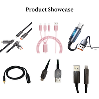 Câble de charge super rapide USB-A vers Type-C avec lumière LED respirante, en nylon tressé, coque métallique, synchronisation des données en cuivre pur, logo personnalisé