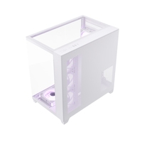 C712 White Computer Gaming Case Mid Tower PC ATX ITX Tempered Glass Cable Management Wholesale