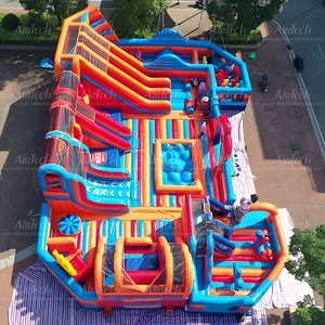 Cuối cùng khổng lồ Inflatable Trampoline công viên chủ đề lớn bị trả lại nhà vui vẻ Inflatable Thế Giới Lớn trò chơi bơm hơi sân chơi Nhà cung cấp - Product Image 3