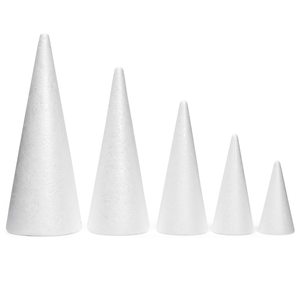 Factory Assorted Sizes Christmas Floral DIY Craft <strong>Foam</strong> Tree <strong>Cone</strong> Styrofoam <strong>Cones</strong> for Ball &amp; Tree Ornaments - Product Image 4
