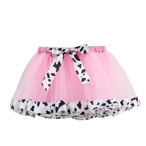 0-15 Năm Bán Buôn Trẻ Em Vải Tuyn Lớp Cô Gái Động Vật Tutu Váy Kid Girl Mini Váy Với Leopard <span class=keywords><strong>Zebra</strong></span> Tiger Ribbon - Product Image 1