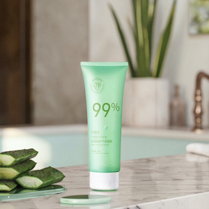 Gel d'aloe vera en gros pour fabricants – <span class=keywords><strong>Crème</strong></span> hydratante et apaisante post-soleil pour peaux à tendance acnéique – Gel d'aloe vera portable pour le visage - Product Image 1
