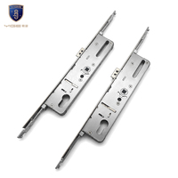 Serrure de porte à loquet à rouleaux en alliage de zinc et plaque en acier inoxydable multipoints 8535, vente directe usine, pour ensemble de serrures de porte en PVC et en acier