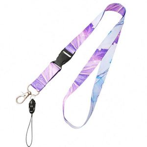 Cordón para el Cuello con Diseño de Cielo Estrellado Sublimado al por Mayor, Cordón Personalizado con Logotipo, Cinta de Satén - Product Image 2