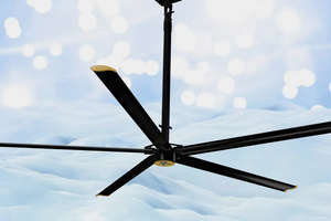 Ventilador de Techo Industrial de Gran Volumen y Baja Velocidad para Grandes Almacenes, Sistema de Control Climático y Circulación de Aire de Bajo Consumo - Product Image 4