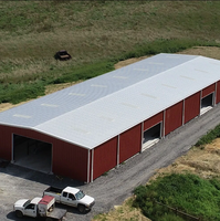 Entrepôt en acier standard galvanisé à chaud, anti-corrosion, recyclable, fabrication exquise, structure globale stable et sûre