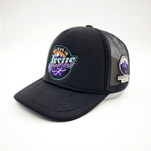 Casquette Trucker Unisexe 5 Panneaux en Mousse, Broderie Personnalisée, Écusson Tissé, Visière Courbe, en Maille – Prix de Gros OEM - Product Image 1