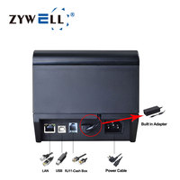 Mini Impresora de Tickets de Escritorio ZY808 Impresora de Etiquetas Bluetooth Wifi Térmica de Recibos de 80mm
