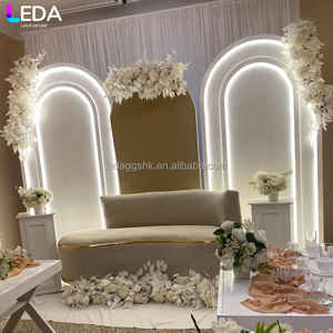 LEDA Artículos de Decoración para Bodas, Juego de Tres Piezas de Acrílico Blanco LED de Alta Calidad para Eventos - Product Image 4