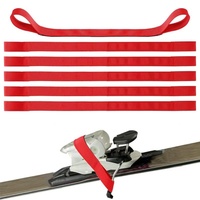 Sangles de fixation pour ski et snowboard à boucles auto-agrippantes réglables – Accessoires de snowboard à fixation rapide – Offre spéciale