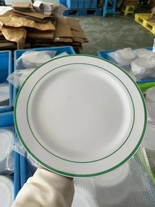 Platos de plástico desechables con cuchara, <span class=keywords><strong>vajilla</strong></span> de plástico para Estilismo - Product Image 5