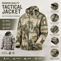 Veste bomber softshell en peau de requin, à capuche, coupe-vent, chaude, fermeture éclair, respirante, pour l'extérieur