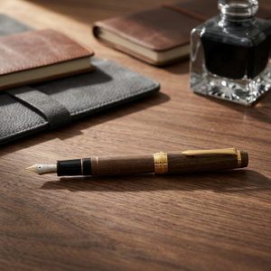 PILOTCustom Japanese Pagoda Tree Enju Woodgrain Medium 1.0mm Fountain <b>Pen</b> - Product Image 2