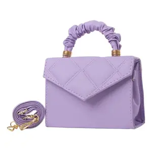 Bolso Bandolera Premium Andy Lilac para Mujer, Diseño Acolchado, Bolso de Pecho Moderno, Microfibra, Cuero Sintético, para Todas las Temporadas - Product Image 1