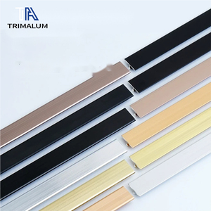 Profilé en T en aluminium ultra-fin pour revêtement de sol stratifié, seuil, <span class=keywords><strong>mur</strong></span> décoratif, <span class=keywords><strong>plafond</strong></span>, carrelage, joint de coulis - Product Image 3