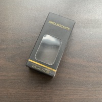 Boîte d'emballage de parfum artistique écologique à taille personnalisable, auto-érectible, avec impression UV, logo imprimé, estampage à chaud et insert fenêtré