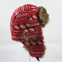 Gorro Ushanka Personalizado QJ OEM con Logotipo, Gorro Ártico Resistente, Gorro Térmico para Expediciones Polares, Gorro de Esquí a Prueba de Viento con Orejeras