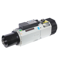 Moteur de broche ATC refroidi par air HQD 9KW ES929 ISO30 avec roulement pour machine de découpe de bois CNC GDL70-24Z/9.0 800Hz 24000 tr/min