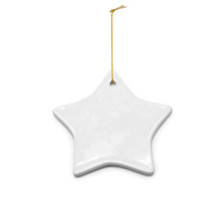 Vente flash - Décoration de Noël - Ornement ovale en céramique - Impression par transfert thermique - Pendentif blanc personnalisé
