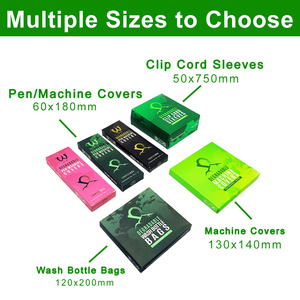 Compostable Multiple Sizes Biodegradable Tattoo Sleeves Bags <strong>Covers</strong> for Clip <strong>Cord</strong> Pen Machine Wash Bottle Bags - Product Image 5