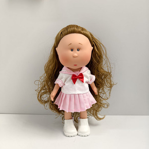 Traje de Vestir Azul Oscuro, Rosa, Blanco y Marino para Muñeca de Moda, Ropa y Zapatos para Muñeca <span class=keywords><strong>Mia</strong></span> Potato de 30 cm - Product Image 1