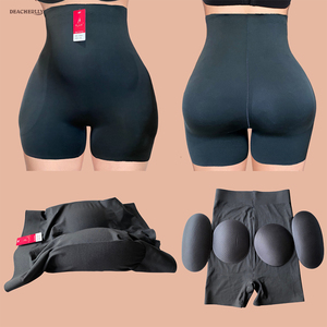 Funda delgada sin costuras de cintura alta, almohadillas para glúteos y cadera, pantalones cortos moldeadores, Gaine Ventre, potenciador de cadera, levantador de glúteos, vientre plano - Product Image 6