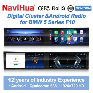 Navihua 32 inch Curved <b>Screen</b> LCD Dashboard <b>With</b> Car <b>DVD</b> <b>Player</b> Android Radio <b>Screen</b> Multimedia for BMW 5 Series F10 2011-2017 - Product Image 1