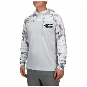 Custom Sublimation Upf50+ Fishing Wear Breathable Quick Dry Fishing Shirts <strong>Lightweight</strong> Recycled Long Sleeve Fishing <strong>Hoodie</strong> - Product Image 2