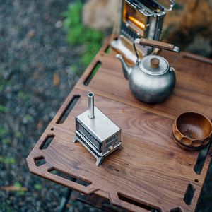 Brûleur d'encens Goout Springhill <span class=keywords><strong>Mini</strong></span> 1.5 : Poêle à <span class=keywords><strong>bois</strong></span> compact pour l'extérieur, foyer de table, réchaud de camping pliable et portable - Product Image 4