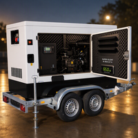 Groupe électrogène diesel JSST avec filtre à air 250 kVA 50 Hz, monté sur remorque, pour alimentation électrique extérieure