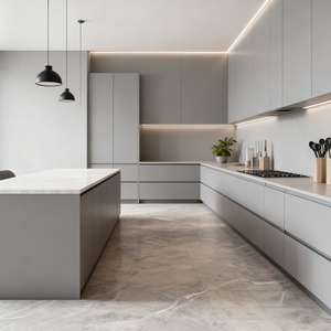 Îlot de cuisine mobile préfabriqué GODI Assemble Lowes, <span class=keywords><strong>table</strong></span> d'îlot, cuisine mobile, fournisseur de cuisine en chêne blanc - Product Image 2