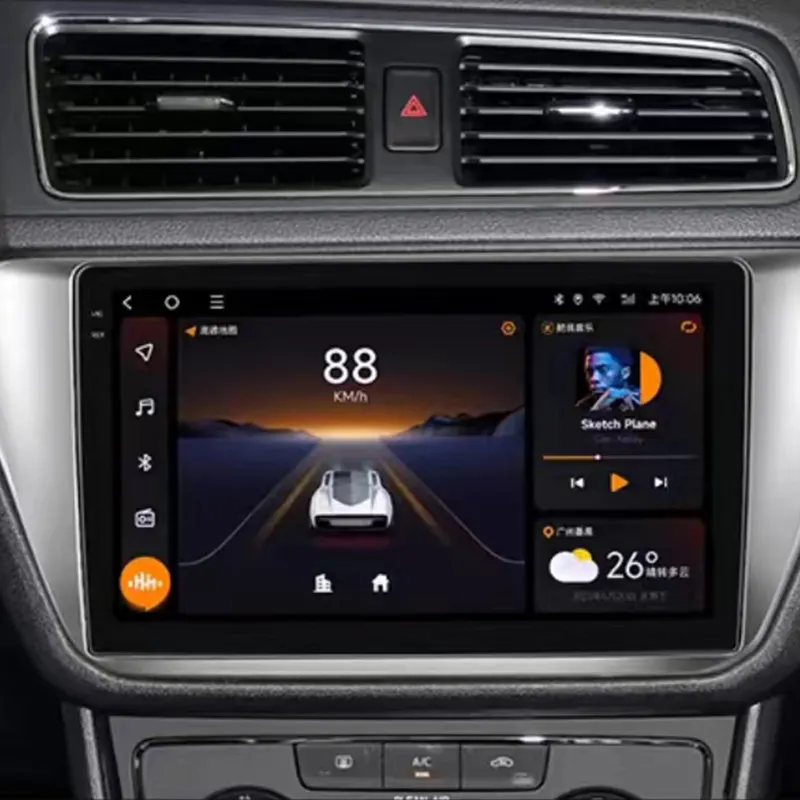 Universele 360 Graden Rotatie Stereo Auto Android Scherm Auto Dvd Speler 1 Din Navigator 10 Inch Radio Android Auto Monitor