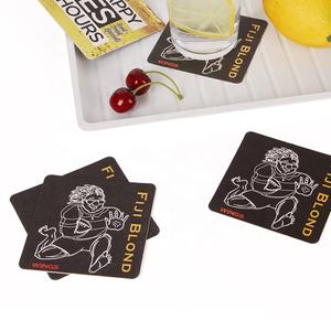 Фабричная пивная подставка под заказ, одноразовая реклама, картонные абсорбирующие бумажные подставки для напитков - Product Image 3