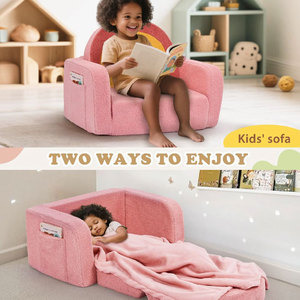Giving Tree <b>Kids</b> <b>Sofa</b> Bed Foldable Pink 3 Tier Nap Chair For Children Age 3 And Above - Product Image 3