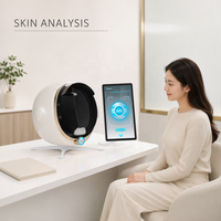 Analyseur de peau 3D, analyseur de peau du visage avec 8 sources lumineuses, reconnaissance faciale par IA, apprentissage profond et analyse IA cloud