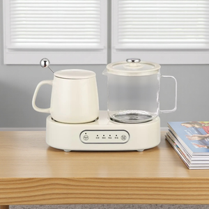 Bouilloire Électrique Portable Double Tasse Chauffante, Mini Théière à Température Constante, Cadeau de Bureau - Product Image 1