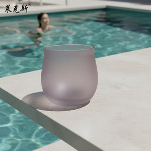 Vaso de whisky antiguo de cristal morado esmerilado sin plomo <span class=keywords><strong>Angela</strong></span>, copa de degustación de whisky de cristal de diamante para <span class=keywords><strong>bar</strong></span>, ¡gran oferta! - Product Image 2