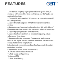 OBT-NP313 40W POE PA Haut-parleur à cornet IP étanche mural, indice de protection IP65, extérieur, pour Wi-Fi/audio haute résolution, portable