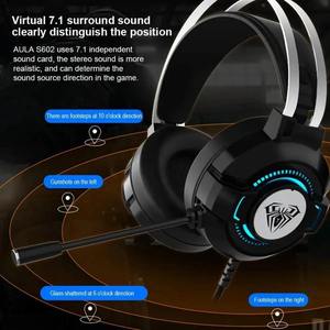 Auriculares para Juegos con Cable Aula S602 |   Controlador de 50 mm |   Luz RGB |   Micrófono con Cancelación de Ruido |   Auriculares supraaurales para PC, PS4, computadora de escritorio y portátil - Product Image 5