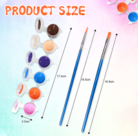Panwenbo vente en gros hexapode 12 couleurs peinture acrylique peinture acrylique non toxique pour enfants bandes de peinture acrylique pour enfants peinture