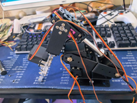 Bras robotique 6-DOF, éducation robotique, bras mécanique, kit de bricolage avec pince métallique MG995R